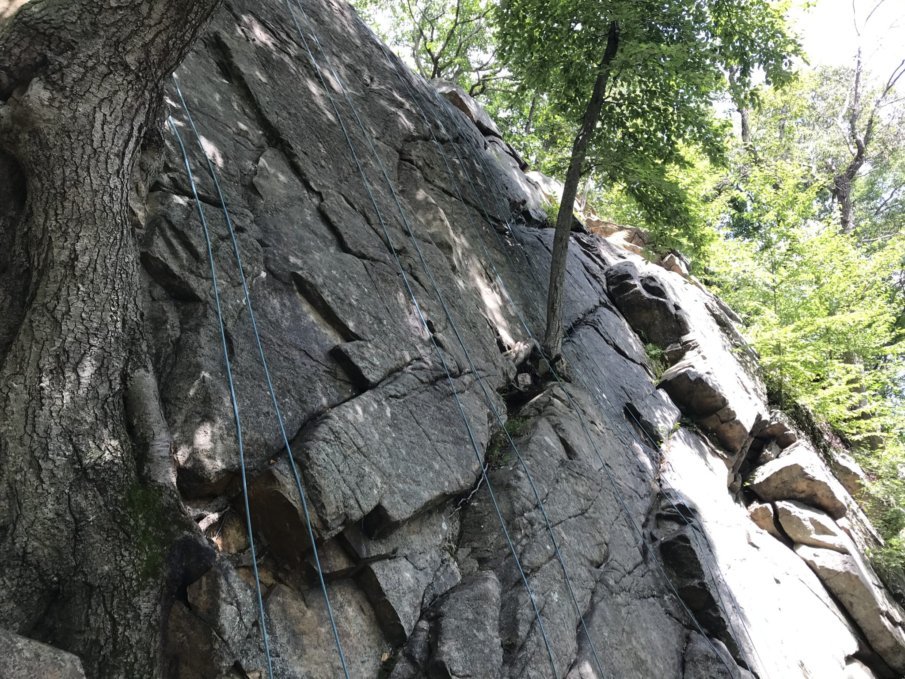 REI outdoor rock-climbing class