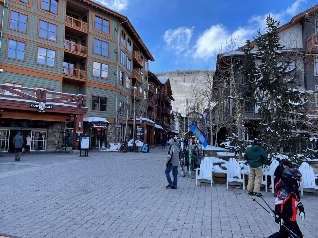Lots of shops and restaurants at Copper Mountain