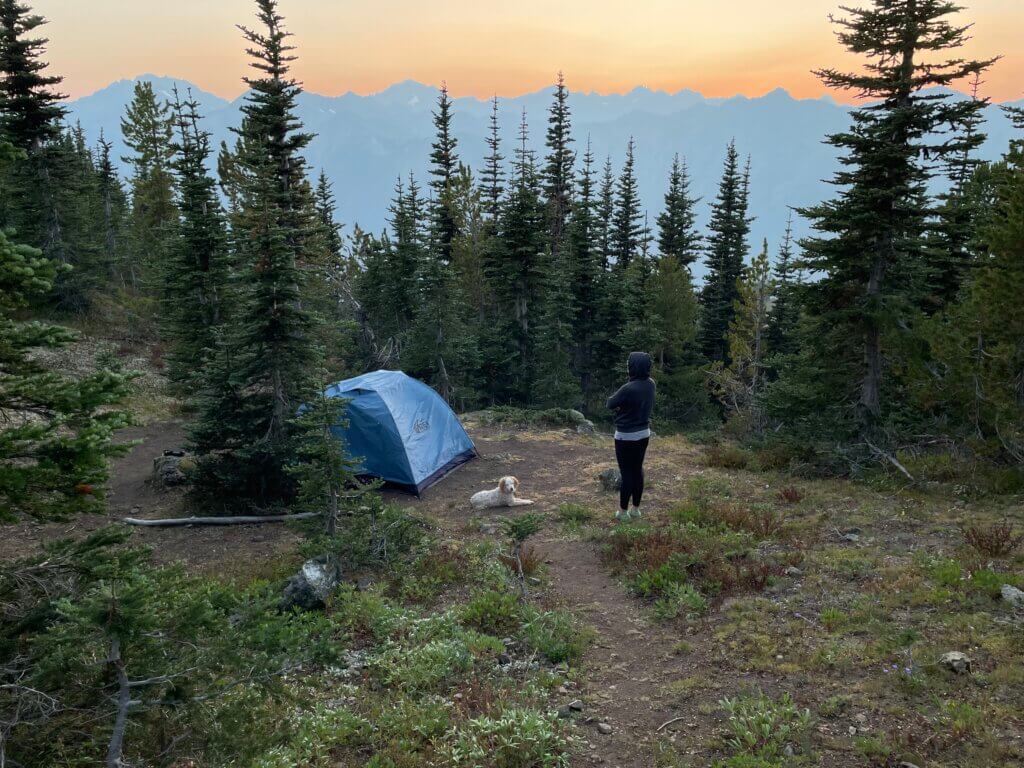 dispersed camping in Marmot Pass
