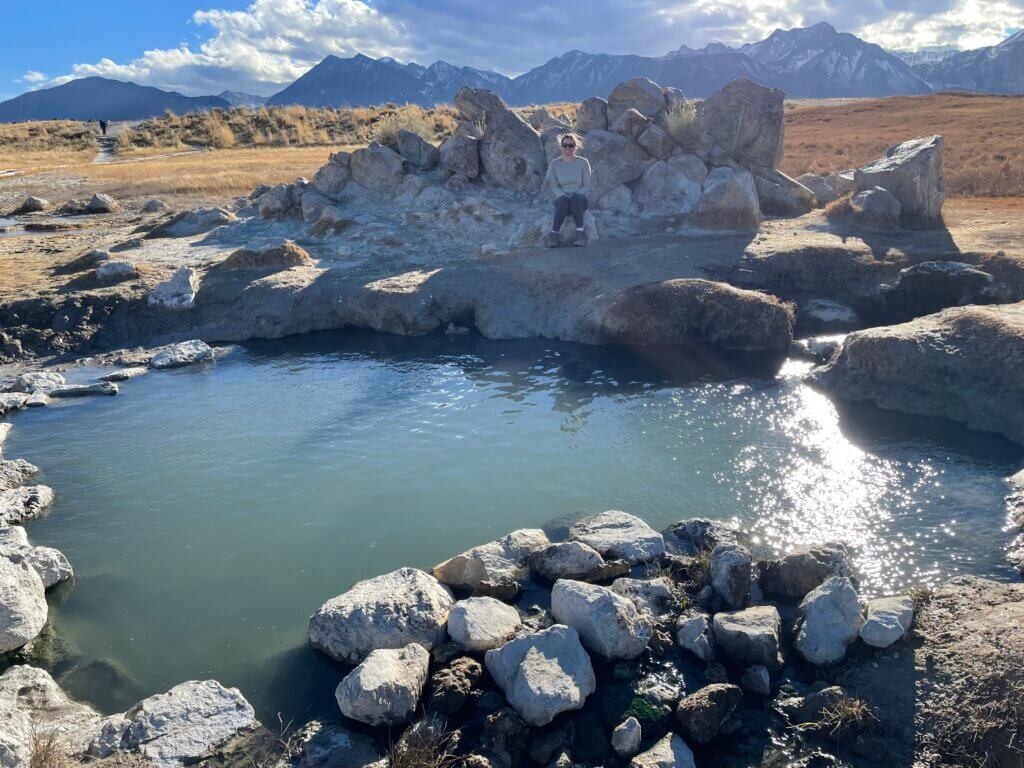most popular hot spring near Mammoth Lakes