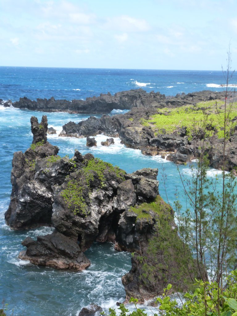Black sand beach