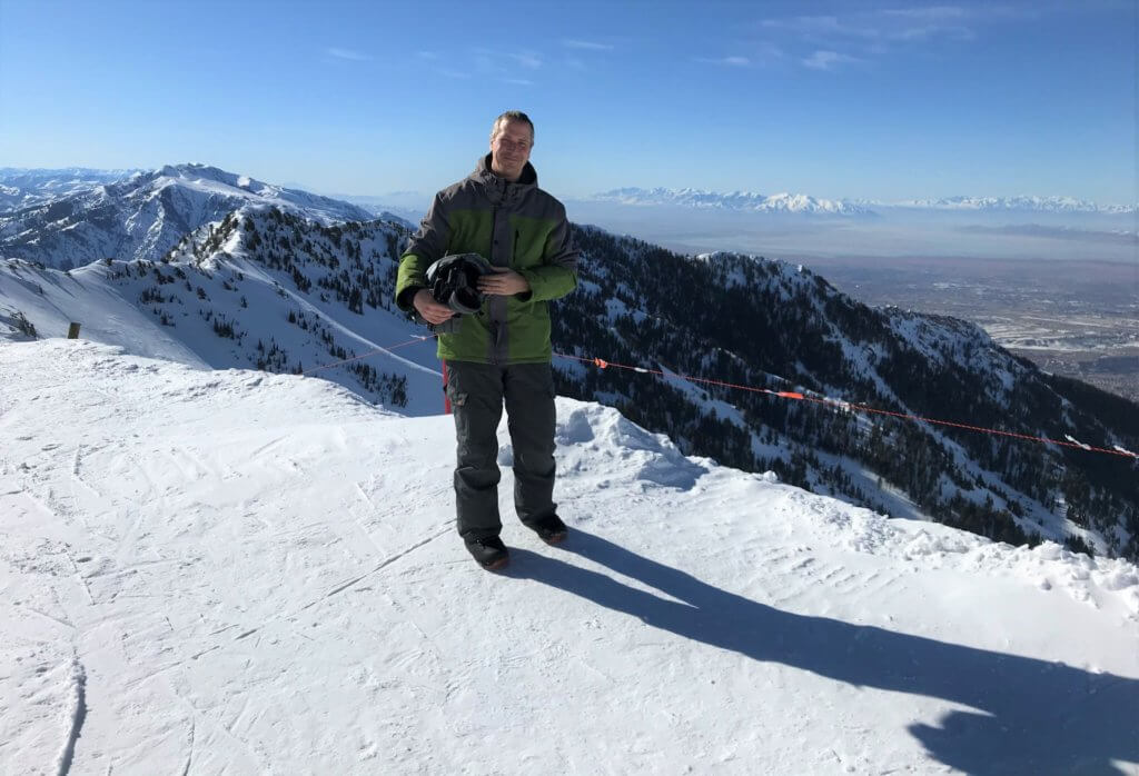 Mountain range from the summit