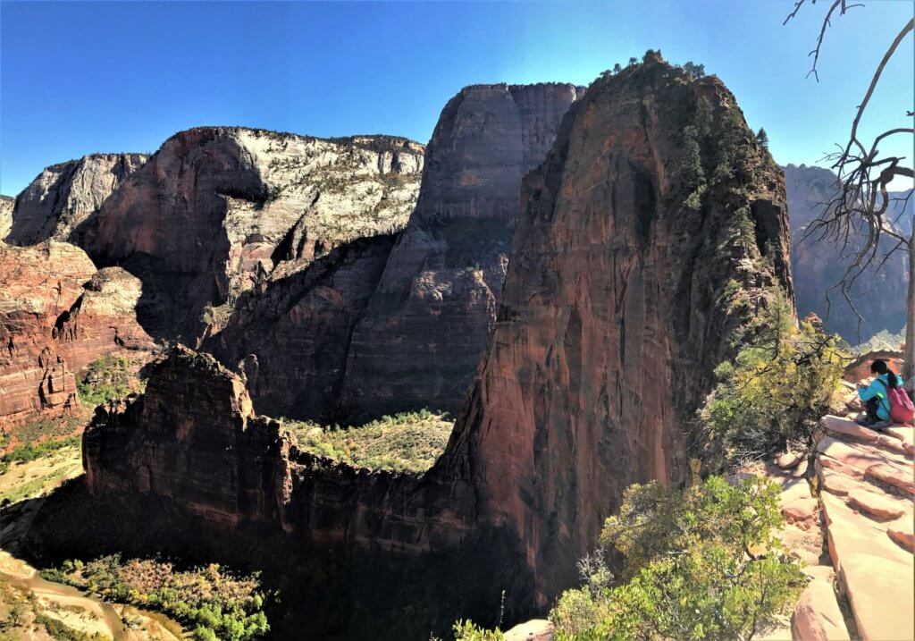 Hiking up Angel's Landing