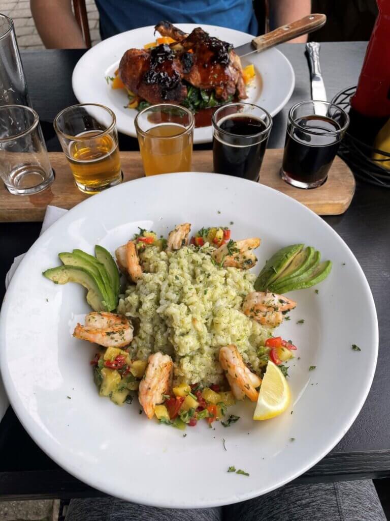Beer and food along the Columbia Trail