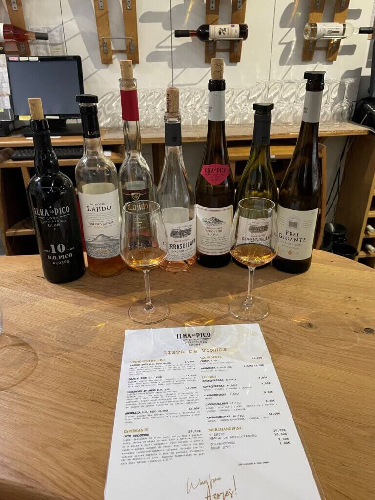 Where to do a wine tasting on Pico Island