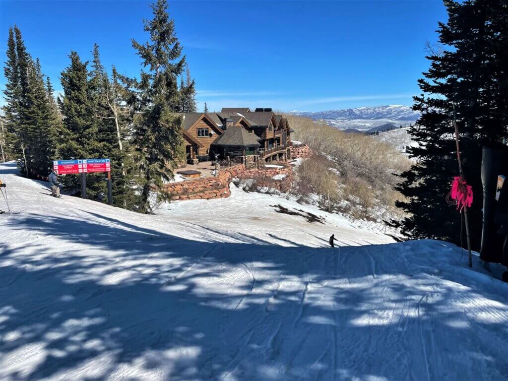 Easy skiing around Canyons Park City