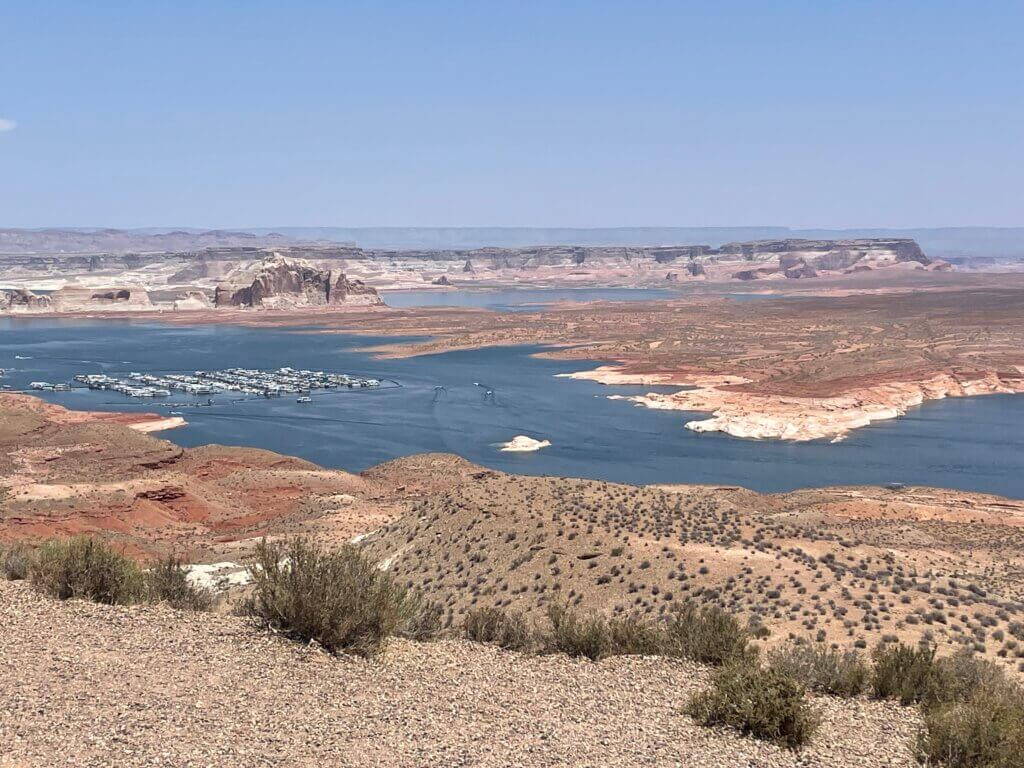 visiting Lake Powell in summer