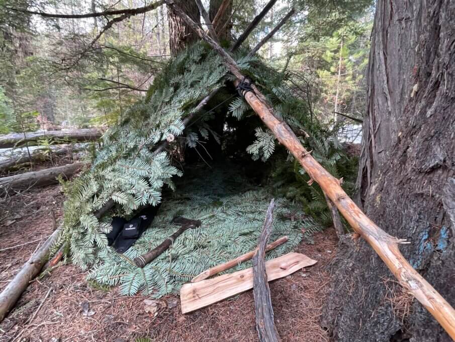 Primitive survival skills training