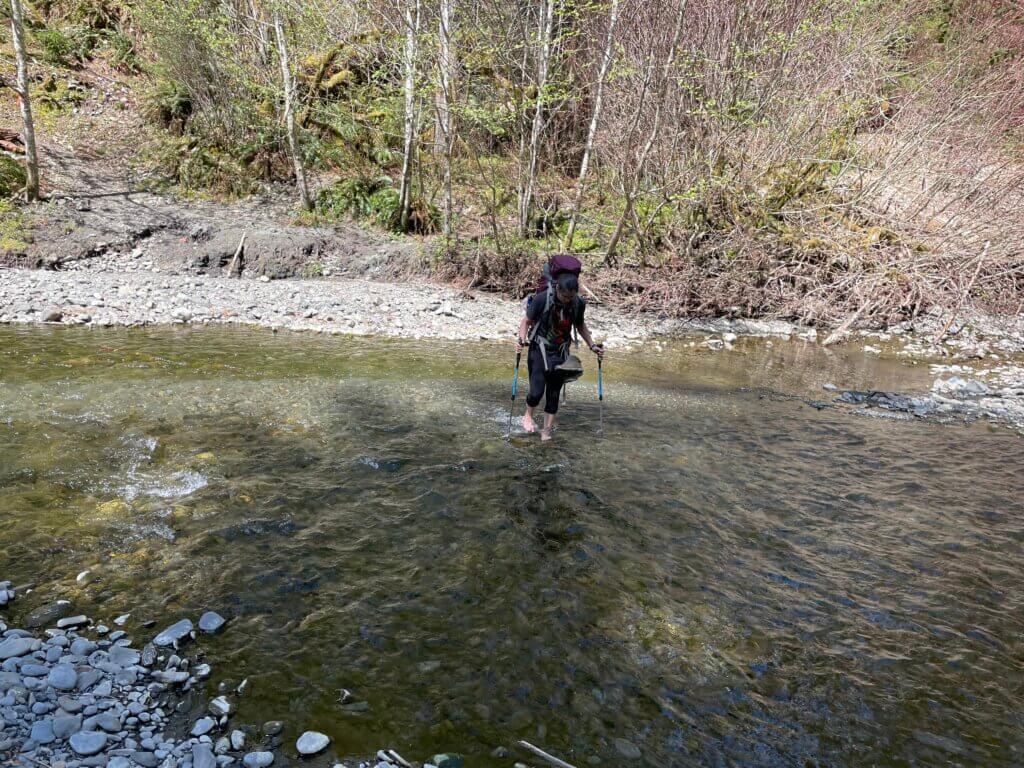 hiking the Hoh river trail