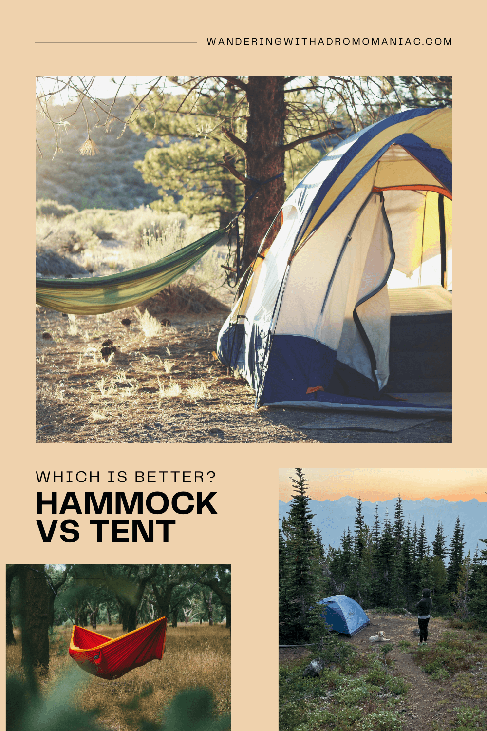 Backpacking hammock vs tent camping Which is better?