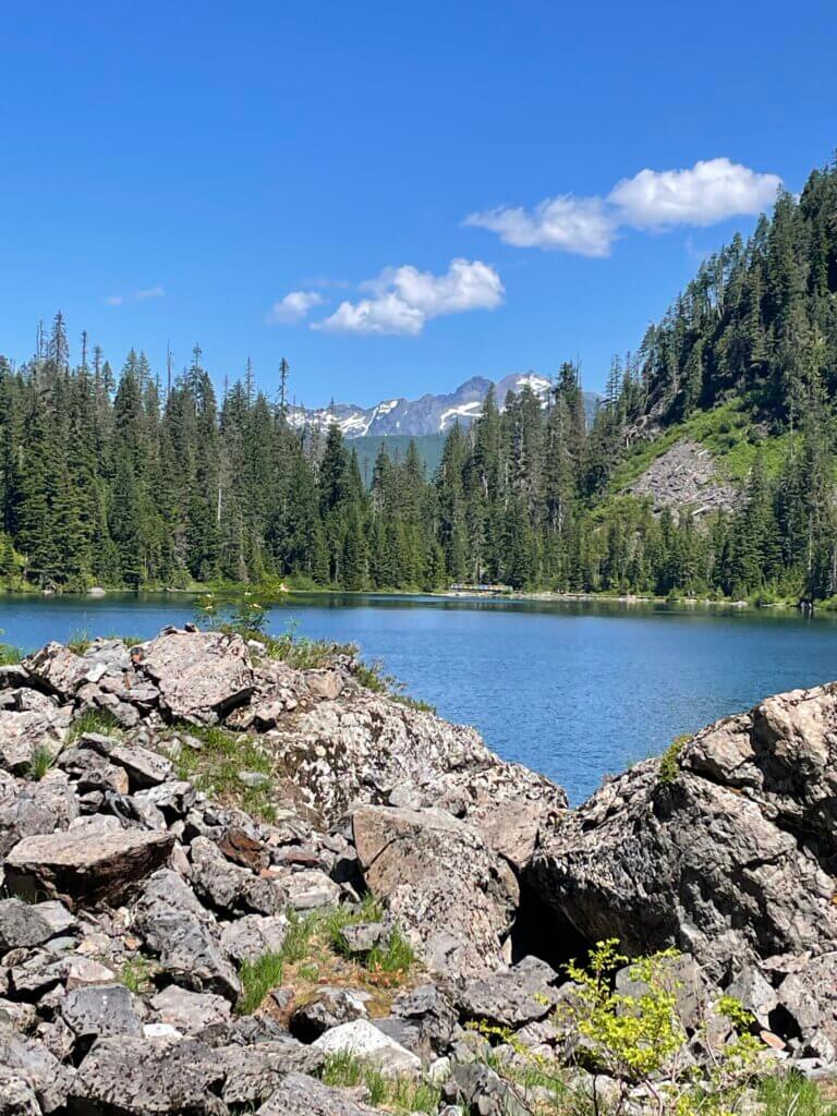 mountain views at lake 22
