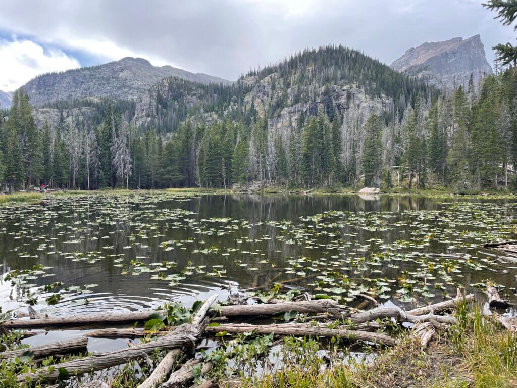 hiking from Bear Lake to Glacier Gorge