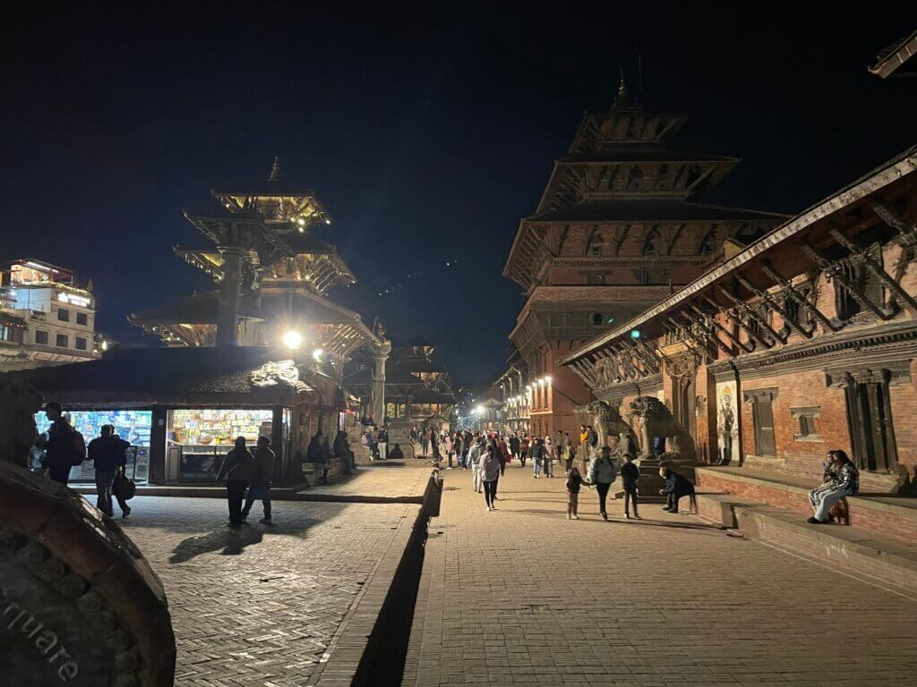 visiting Patan square Kathmandu