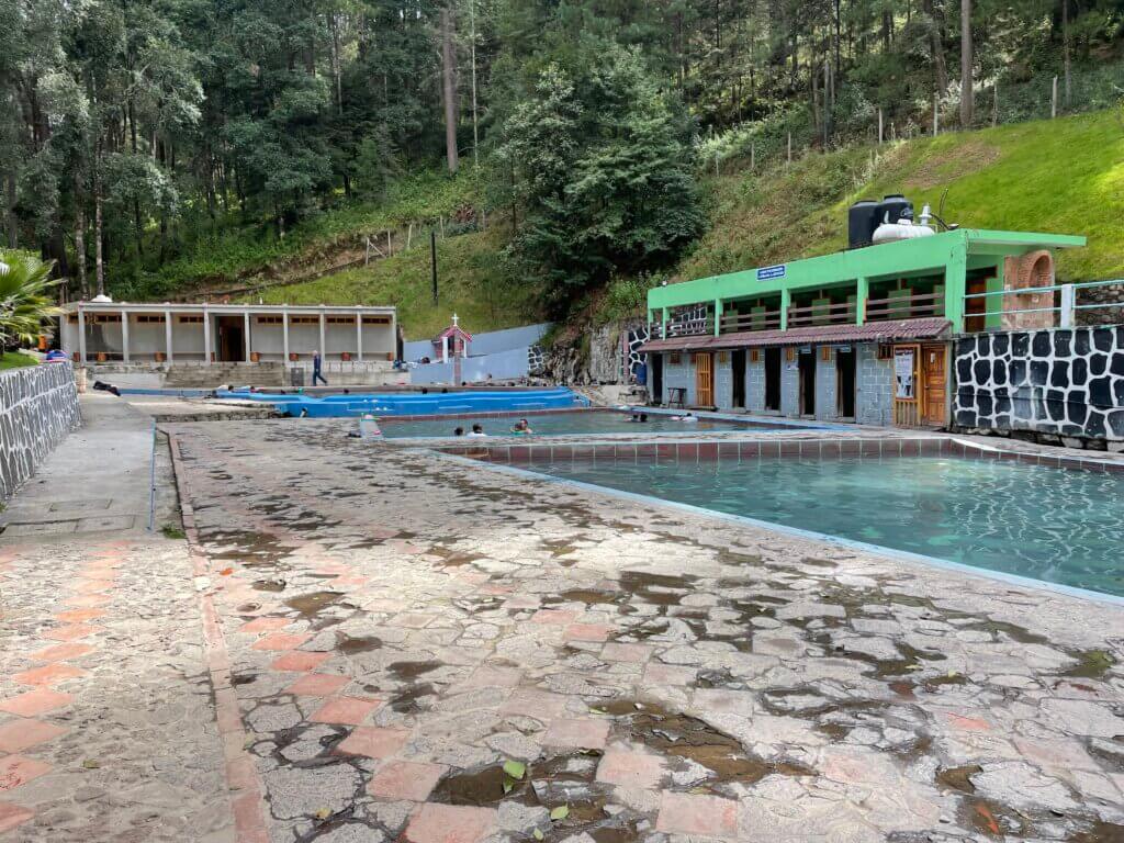 visiting hot springs in Mexico