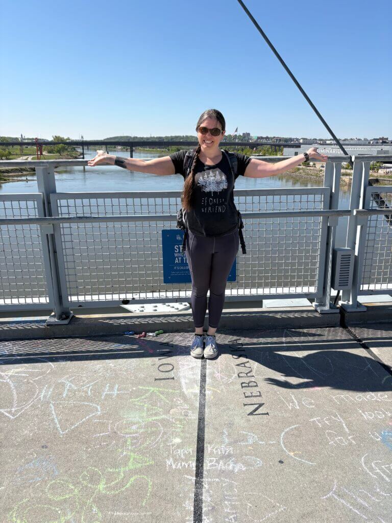 Omaha's suspension bridge